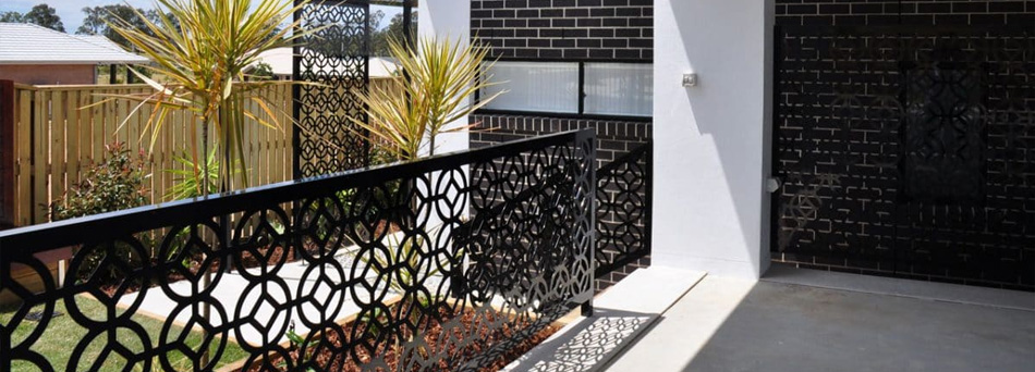 Verandah Railings and metal screens powder coated by Prime Powder Coating in Slacks Creek Brisbane southside. 